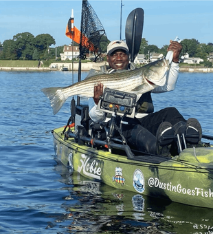 Trophy Striper on the hobie!